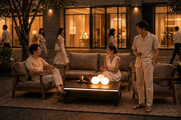 【東京都千代田区】丸の内仲通りで夜間公共空間の検証プロジェクト「NIGHT PARK ＆ PLAYGROUND YURAKUCHO」開催。心拍と光がシンクロする夜
