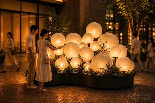 【東京都千代田区】丸の内仲通りで夜間公共空間の検証プロジェクト「NIGHT PARK ＆ PLAYGROUND YURAKUCHO」開催。心拍と光がシンクロする夜