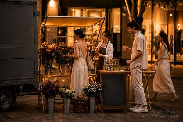 【東京都千代田区】丸の内仲通りで夜間公共空間の検証プロジェクト「NIGHT PARK ＆ PLAYGROUND YURAKUCHO」開催。心拍と光がシンクロする夜