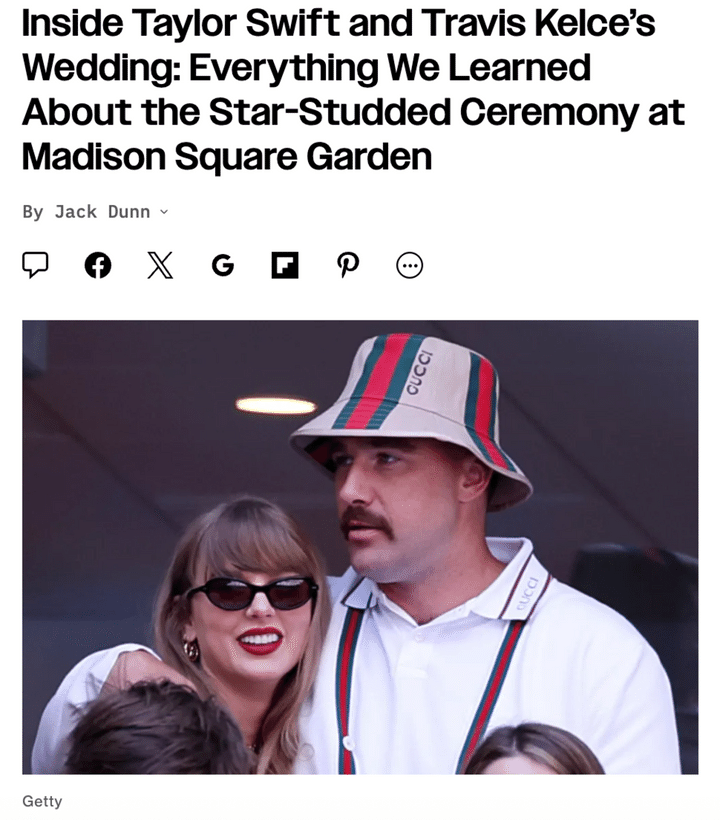 テイラー・スウィフト結婚式が桁違い！ 1000人招待、ポール・マッカートニーも祝福