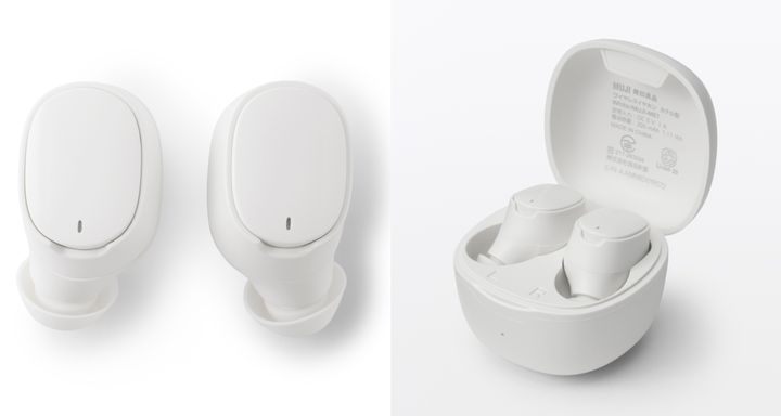 無印良品「ワイヤレスイヤホン カナル型」。