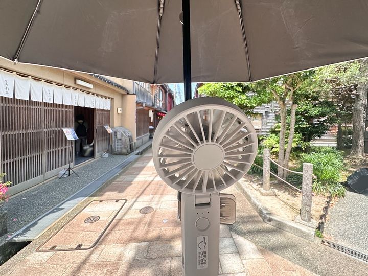 上から風を浴びることもできる