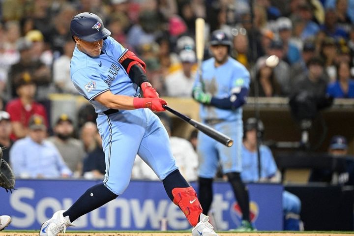 今季22号アーチを放ったブルージェイズ・岡本和真（C）ロイター
