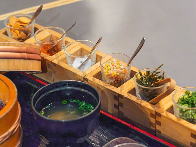 黒毛和牛 博多牛まぶし 武蔵 薬味