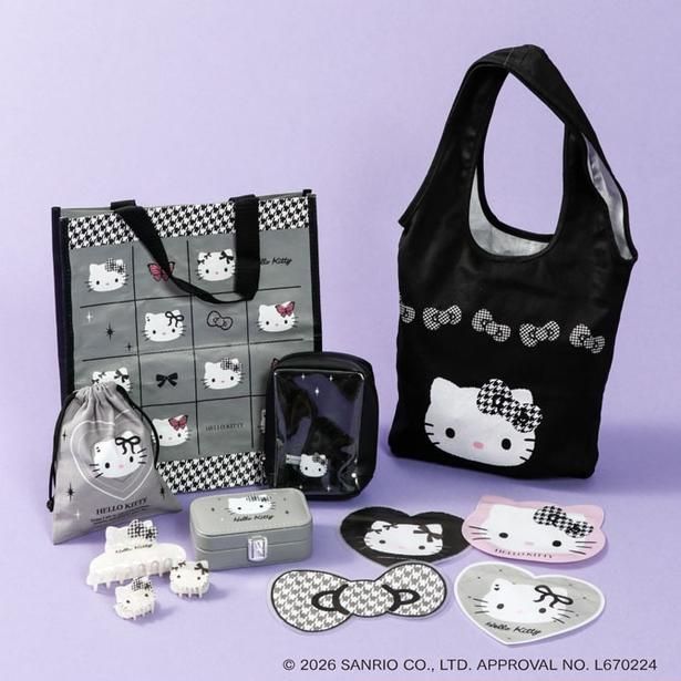 モノクロを基調とした大人っぽい印象のデザイン (C)2026 SANRIO CO., LTD. APPROVAL No.L670224