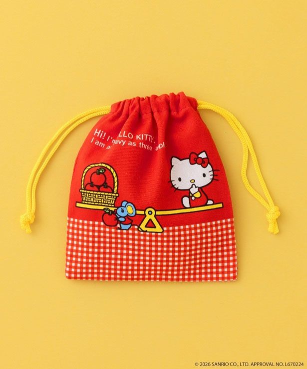 「巾着ポーチ」(330円) (C)2026 SANRIO CO., LTD. APPROVAL No.L670224