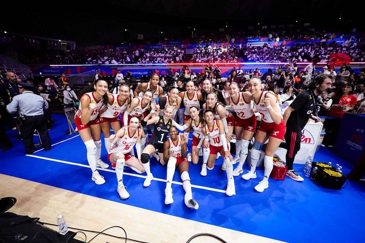 バレーボールトルコ女子代表（C）Volleyball World ※写真はポーランド戦後のもの
