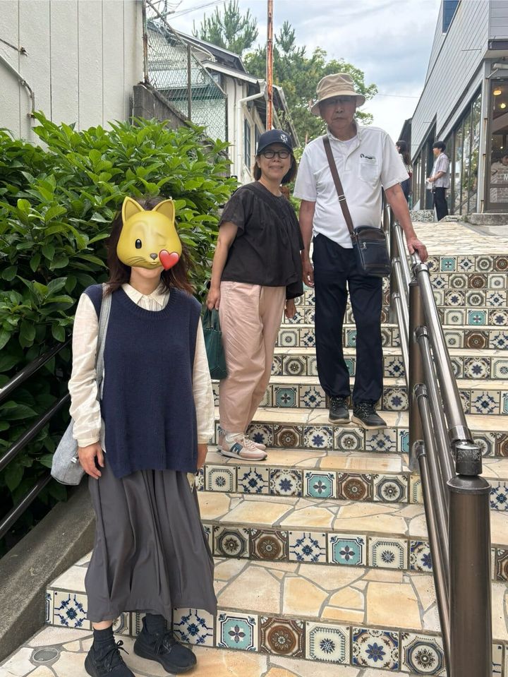 キラキラ坂でパチリ