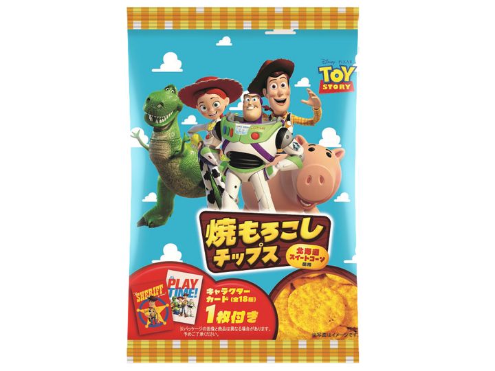 MON・ CREVE ディズニー＆ピクサー「トイ・ストーリー カード付き 焼きもろこしチップス 」