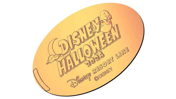 ディズニーリゾートライン オリジナルデザインのスーベニアメダル