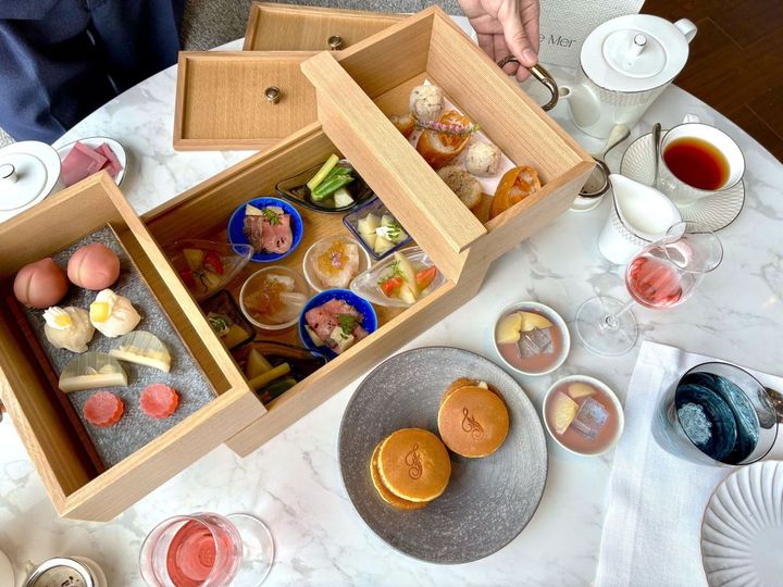 木箱のアフタヌーンティー