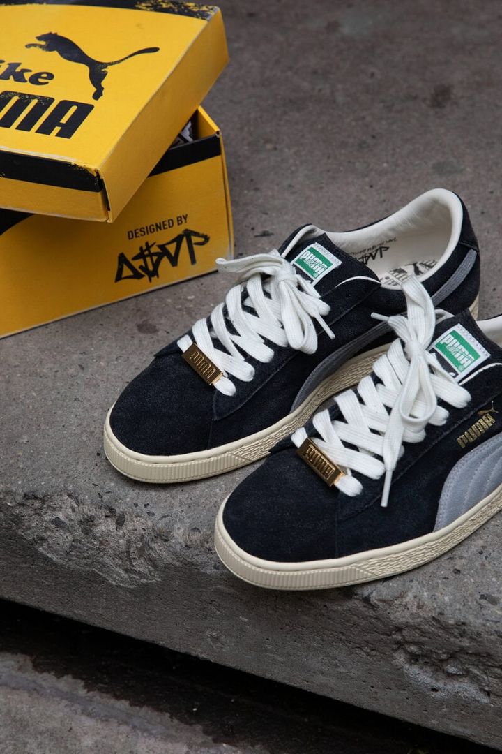 「NEVER NOT SUEDE」キャンペーンでフィーチャーされている「SUEDE」から、PUMAのグローバルアンバサダーであるA$AP Rockyとの最新コラボレーションモデル「A$AP ROCKY X PUMA SUEDE」が登場する。