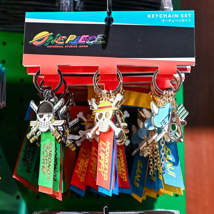 ルフィ・ゾロ・サンジの海賊旗をかたどったキーチェーンセット