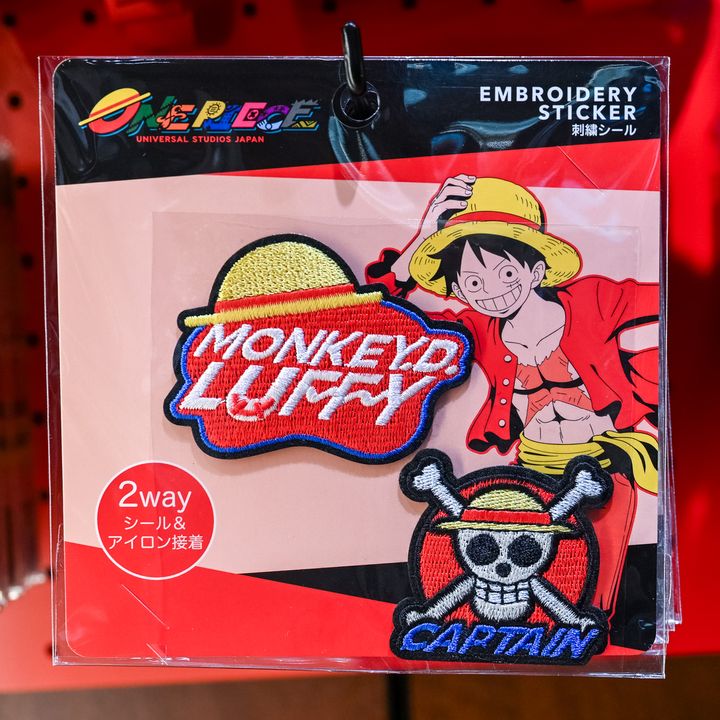 MONKEY.D.LUFFYとCAPTAINの刺繍ワッペン