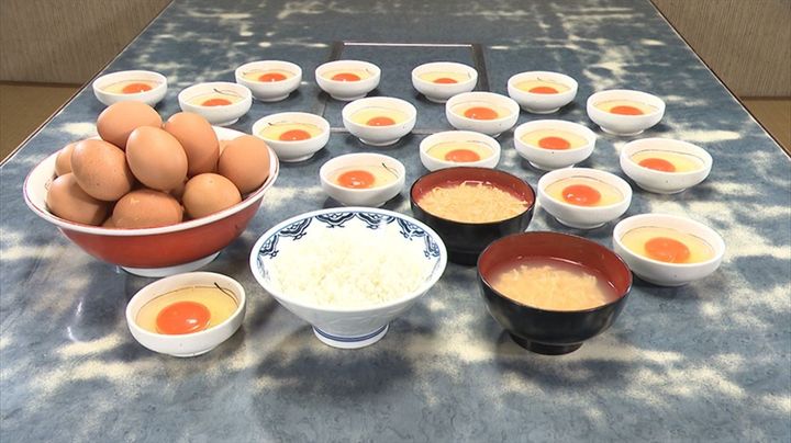 7月14日放送の「ヒューマングルメンタリー オモウマい店」に登場する「卵かけご飯」（中京テレビ提供）