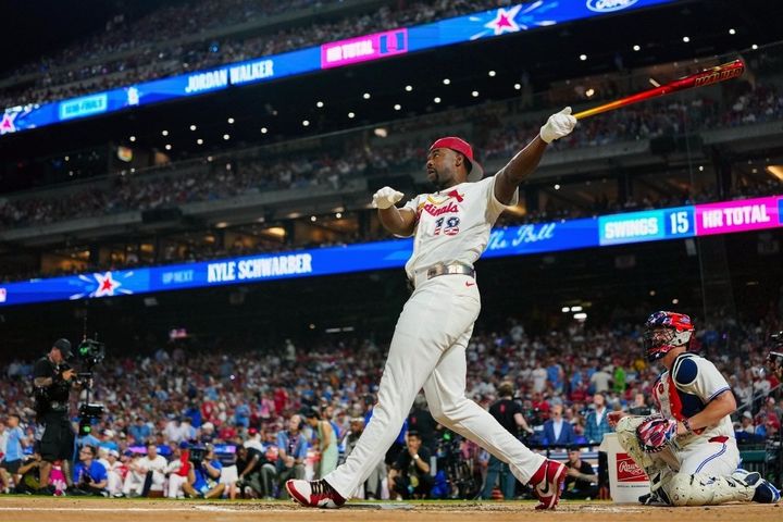 ホームランダービーで優勝したカージナルスのジョーダン・ウォーカー（C）Getty Images