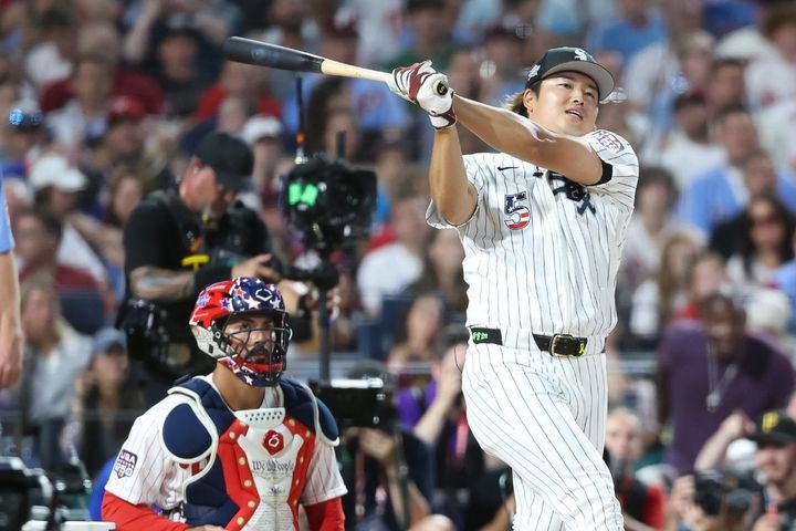 オールスターのホームランダービーに出場したホワイトソックス・村上宗隆（C）Getty Images