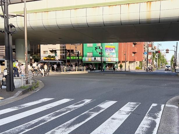17時頃の JR金町駅、京成金町駅からのルート※2025年開催時