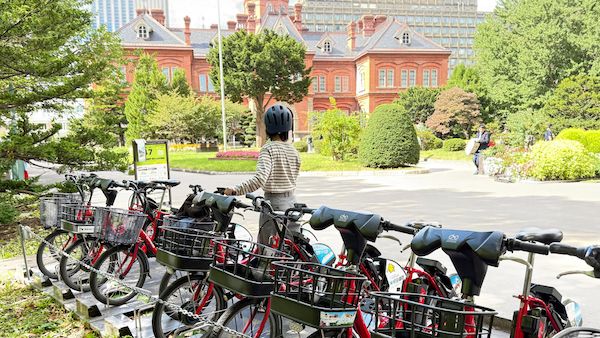 【北海道札幌市】札幌のシェアサイクル「ポロクル」、赤れんが庁舎前庭で無料試乗体験会を実施