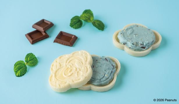 定番チョコレートもなかにチョコミントフレーバーが登場！