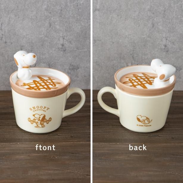 ふたにちょこんと座るスヌーピーが主役。どの角度から見てもかわいい (C) 2026 Peanuts Worldwide LLC