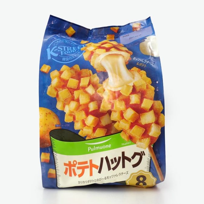 コストコ／PULMUONE ポテトハットグ 8 本入り パッケージ