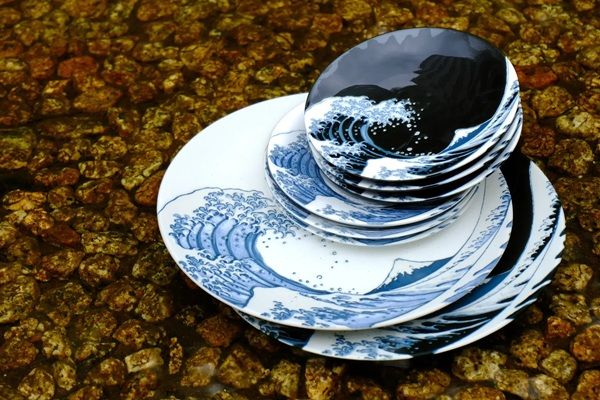 「かっぱ橋まえ田」が「美濃焼コレクション」を発売！葛飾北斎の代表作がモチーフ