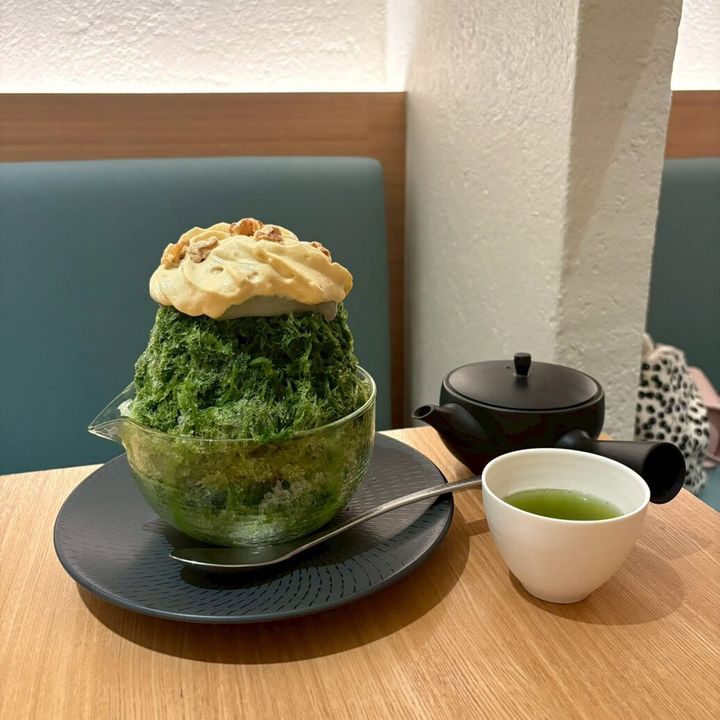 抹茶かき氷 ピスタチオクリーム 