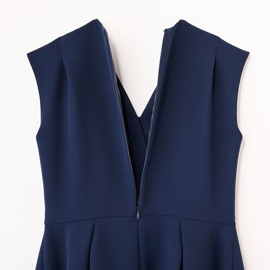 [Easy and Chic FLICKA]フロントタックフォルムワンピース