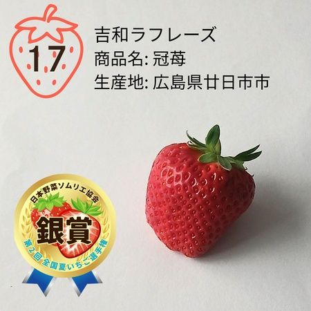 【奈良県天理市】おいしい夏いちご日本一が天理市の「カジュレアの古都華『極夏ノ雫』」に決定！