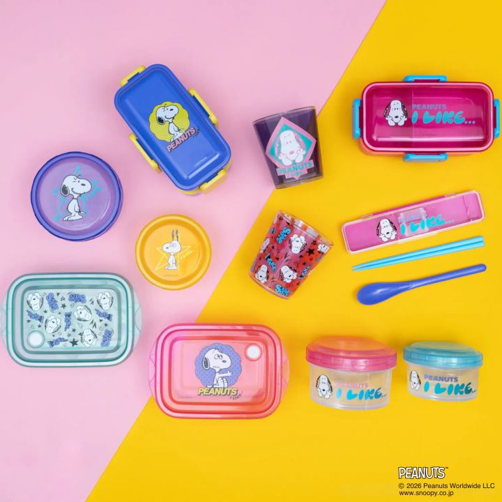 ポップでカラフルなランチタイムに！スケーター「スヌーピー」お弁当箱