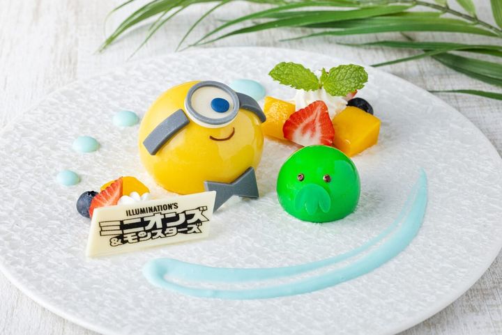 川越プリンスホテル＜スイーツ＞ミニオンとグーミーのムースデザート