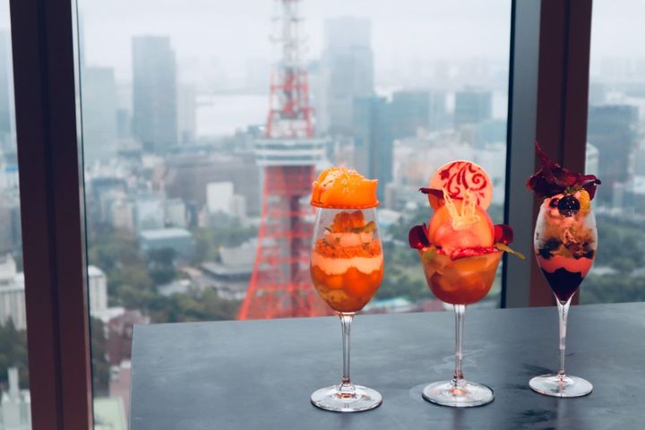 景色とパフェ