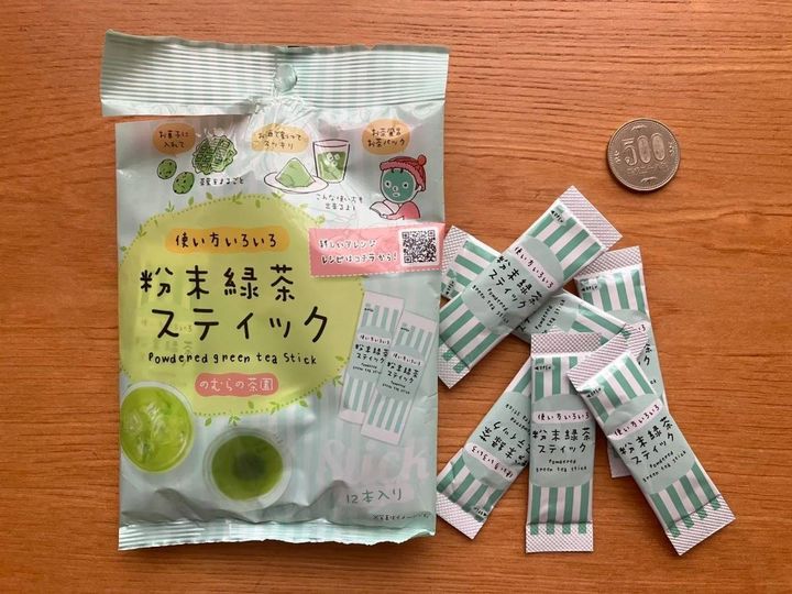 DAISO(ダイソー)：野村産業 粉末緑茶スティック 6g(0.5g×12本)