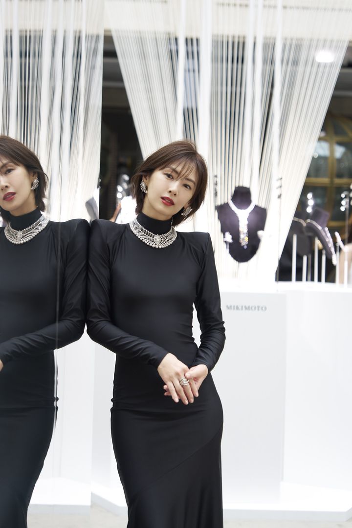 パリでの「MIKIMOTO」プレスプレビューに登場した北川景子 width=
