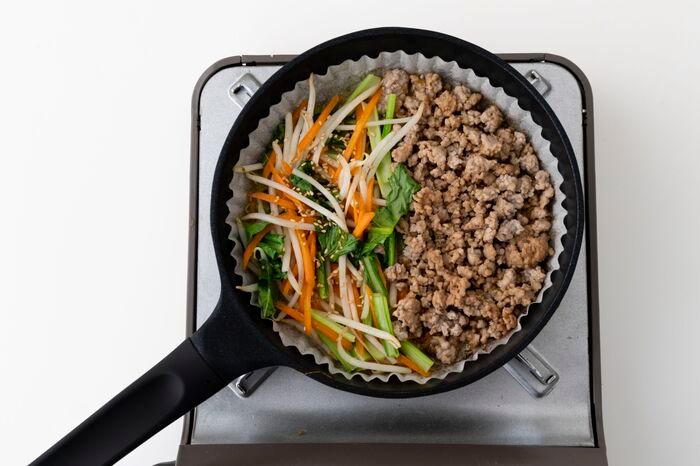 【今日の夜ご飯決定！】使うのはフライパンだけ〈およね式ビビンパ〉がラク旨すぎる件♡
