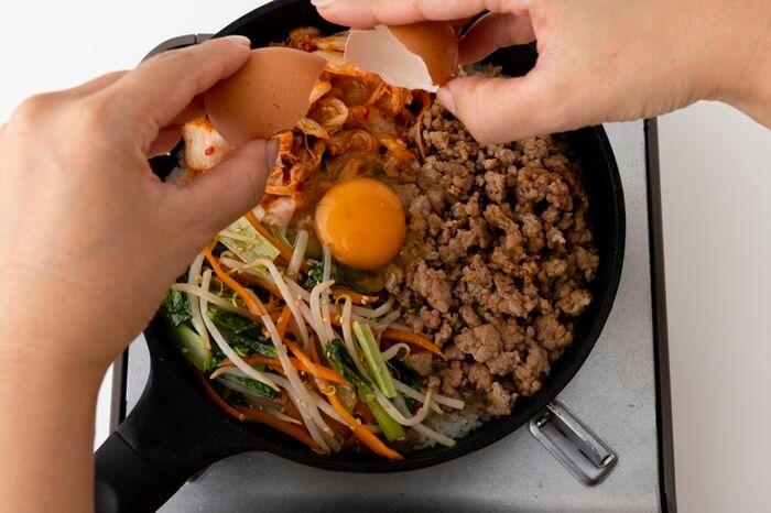 【今日の夜ご飯決定！】使うのはフライパンだけ〈およね式ビビンパ〉がラク旨すぎる件♡