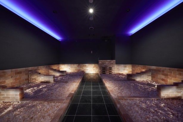 MINATO SPA 岩盤 TERRACEには3種類の岩盤浴がある 画像提供：i+Land nagasaki