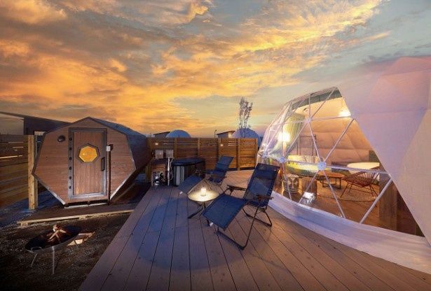 2026年2月にオープンした日本最大級のグランピングエリア「GRAX OCEAN VILLAGE」 画像提供：i+Land nagasaki