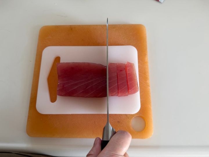 マグロを置く位置