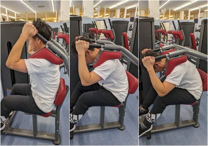 アブドミナルクランチのやり方3step