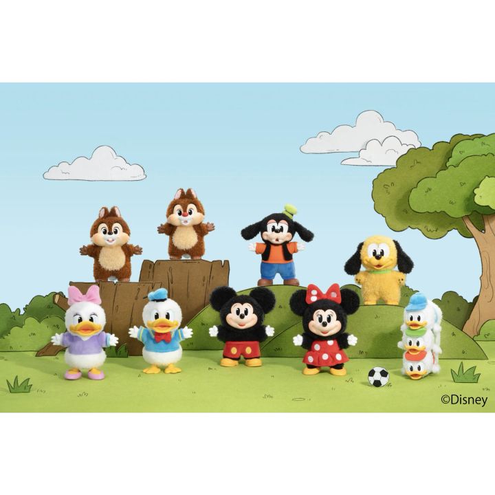POP MART：DISNEY ミッキーファミリー キュート トゥギャザー シリーズ ぬいぐるみキーチェーン
