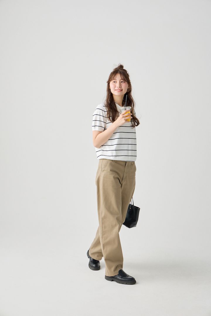 《ユニクロ》のチノパンは太さがちょうど良い！ポロシャツを合わせた夏のトラッドスタイルで【FUDGE FRIEND おしゃれさんの毎日コーディネート vol.715｜RAN】