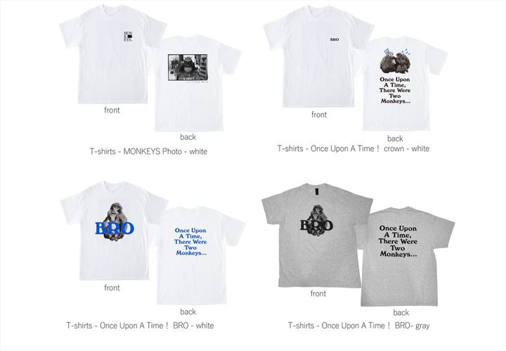 写真展「Once Upon A Time！」会場で販売されるオリジナルTシャツ width=