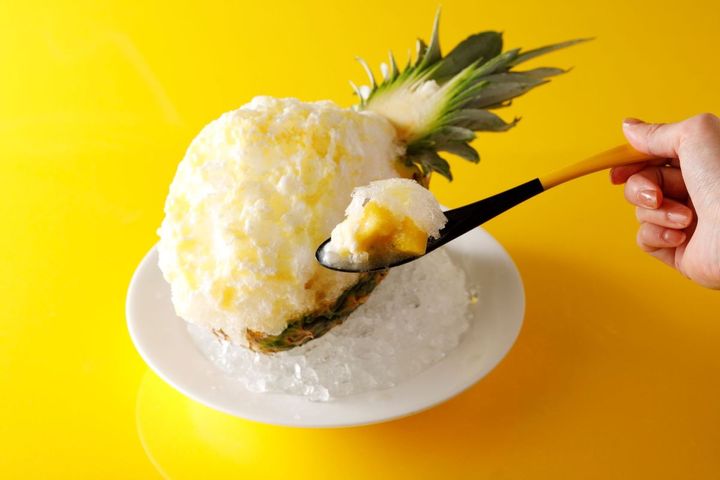 「パイナップル風かき氷？」