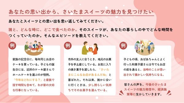 さいたまスイーツにまつわる思い出をウェブサイト「PoliPoli Gov」で募集中！