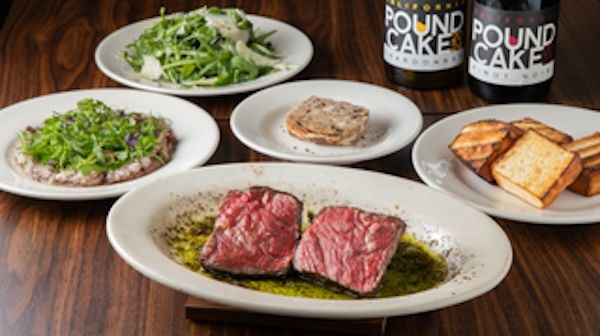 【東京都台東区】熟成肉レストラン「肉だけ」で、ブラックアンガス200gとワインを含むフリードリンク付のフルコースを5,000円(税込)で提供
