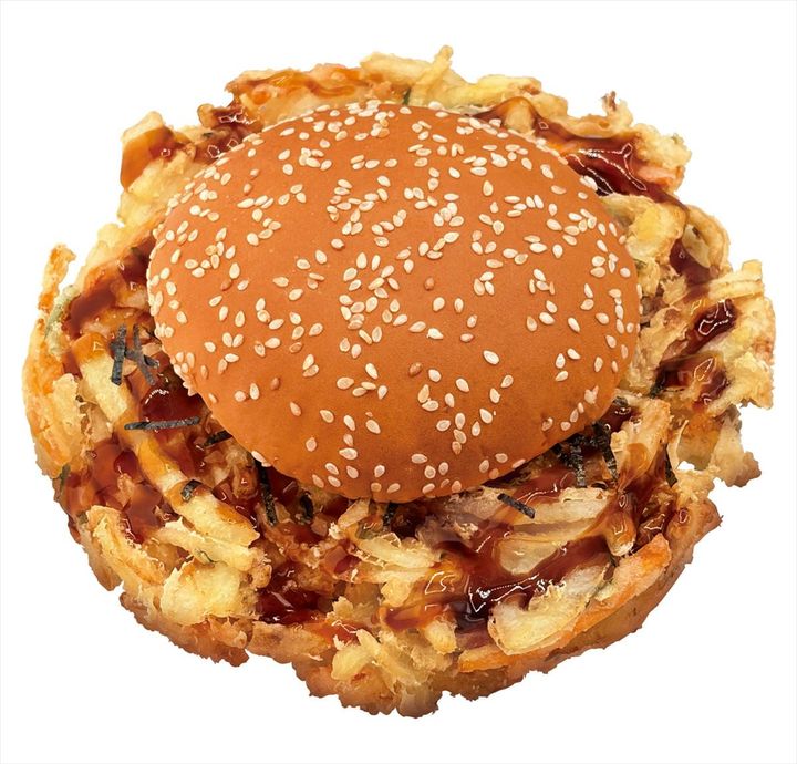 「はみでる！！かき揚げバーガー」のイメージ