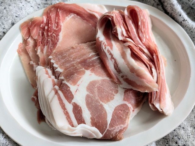 かごしま黒豚のお肉のアップ