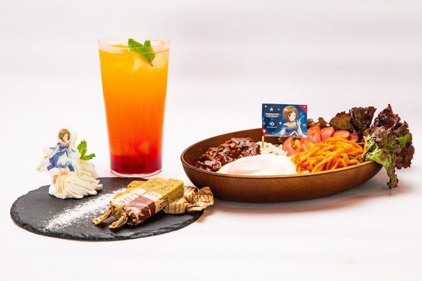 ボリューム満点の「前川みくの栄養満点ロコモコ丼」やスイートポテト、グラデーションが美しいオレンジジュース THE IDOLM@STER(TM)&(C)Bandai Namco Entertainment Inc.